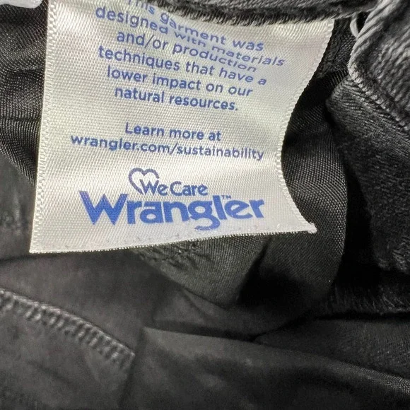 Wrangler High Rise Bold Bootcut Jeans Womens 0 Black Faded Stretch Western Denim - Picture 15 of 16